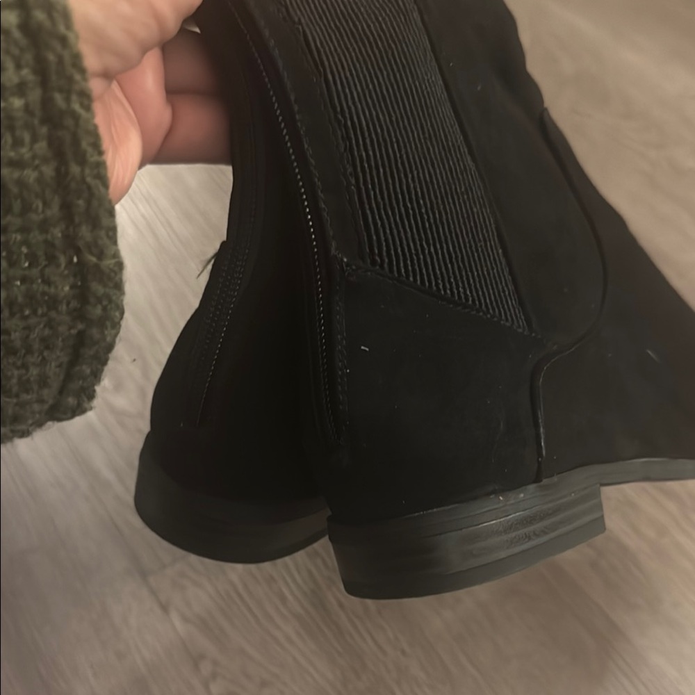 Anne Klein Size 6.5 Black Suede/Elastic Knee High Riding Boots NEW Audrey iFlex - Picture 12 of 16